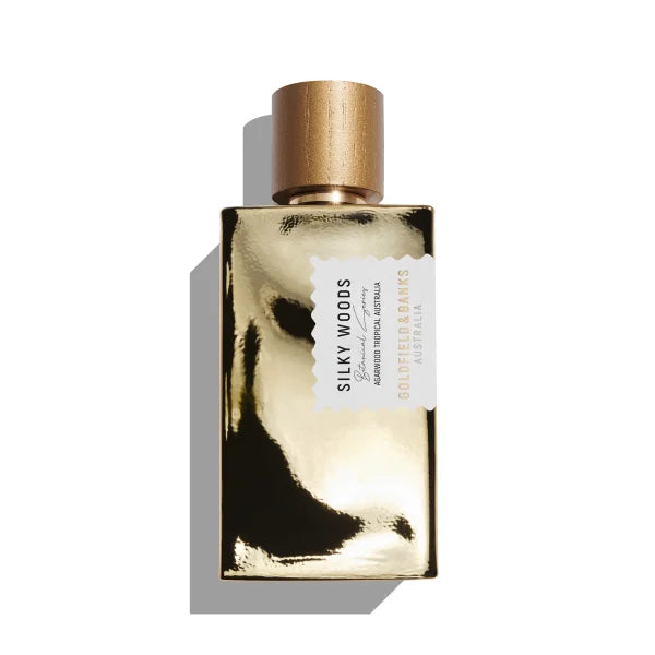 SILKY WOODS PARFUM Zijdezacht nicheparfum – goud omhuld, zwoel, onweerstaanbaar