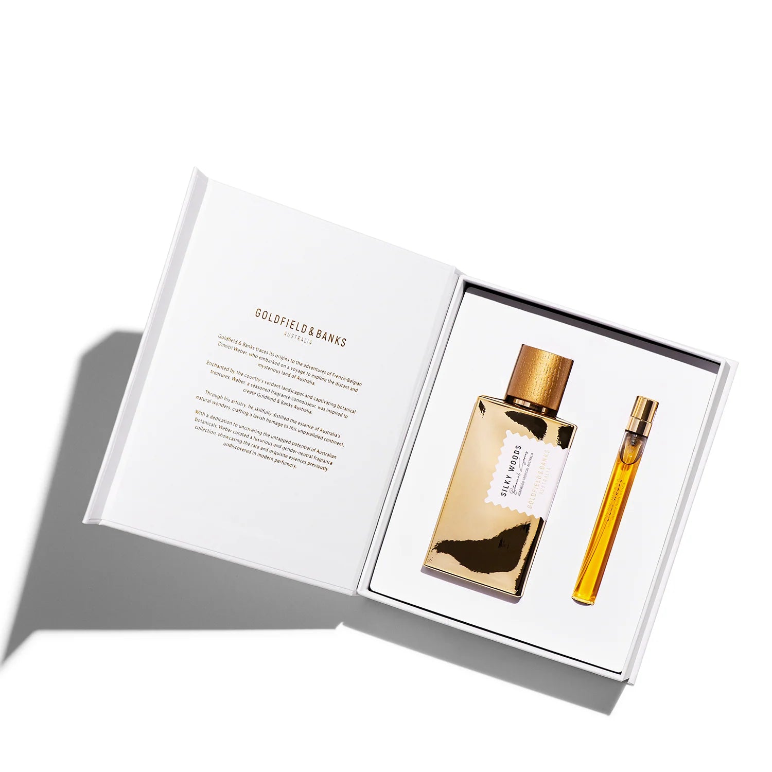 SILKY WOODS SET – LIMITED EDITION Iconisch cadeau – 100ml parfum & 10ml travelspray in luxe set