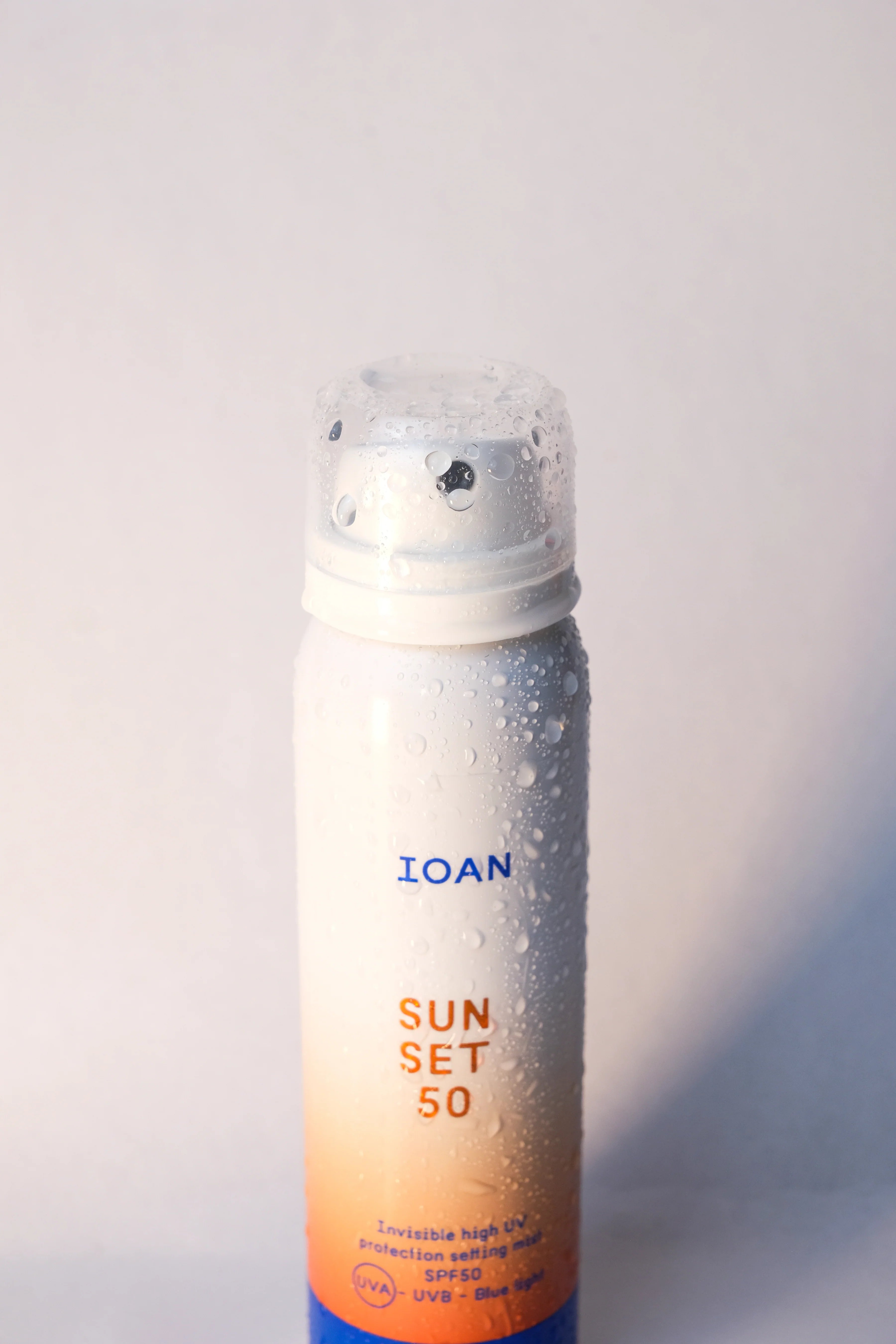 IOAN SUN SET 50 Onzichtbare, hoog UV-beschermende mist