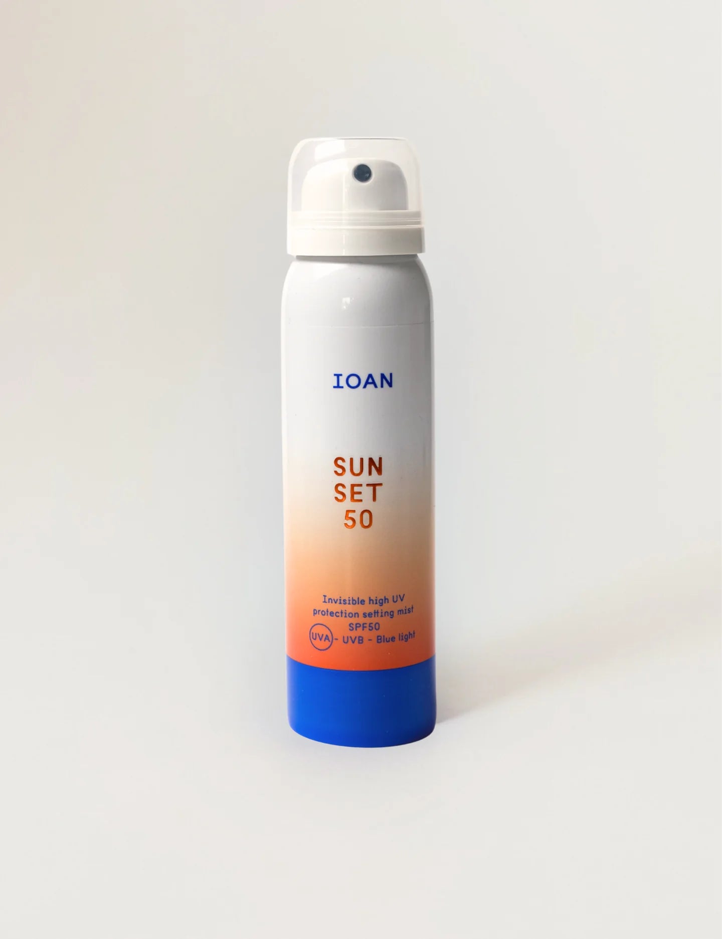 IOAN SUN SET 50 Onzichtbare, hoog UV-beschermende mist