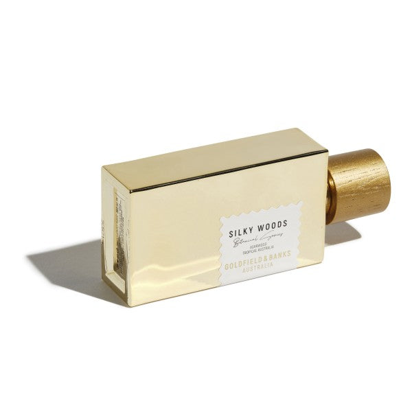 SILKY WOODS PARFUM Zijdezacht nicheparfum – goud omhuld, zwoel, onweerstaanbaar