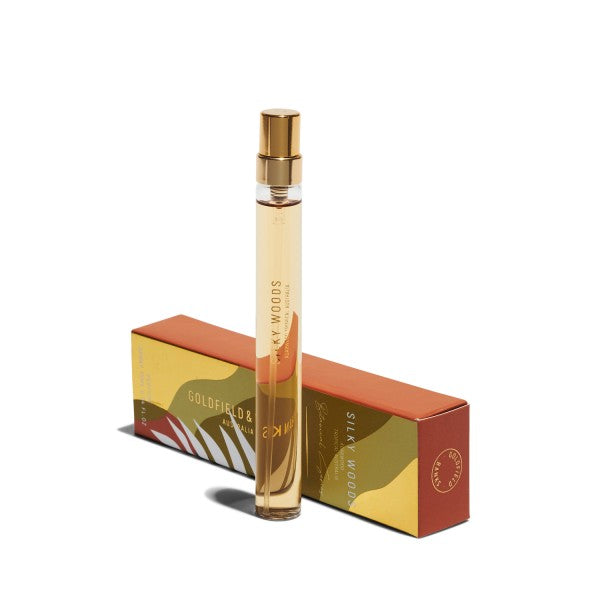 SILKY WOODS PARFUM Zijdezacht nicheparfum – goud omhuld, zwoel, onweerstaanbaar