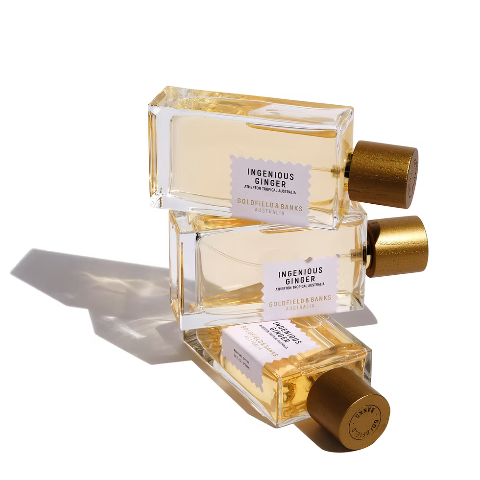 INGENIOUS GINGER PARFUM Fris, bruisend & zonnig — citrus, ginger, magnolia, amber: instant happiness