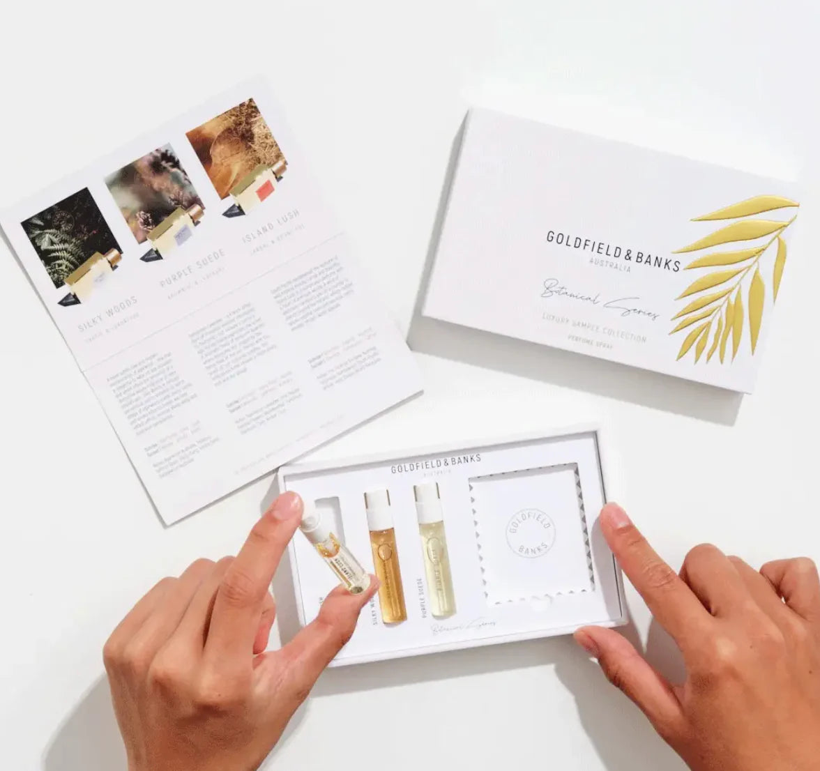 BOTANICAL SERIES LUXURY SAMPLE COLLECTION Ervaar Australië’s mooiste nicheparfums in één luxe miniset