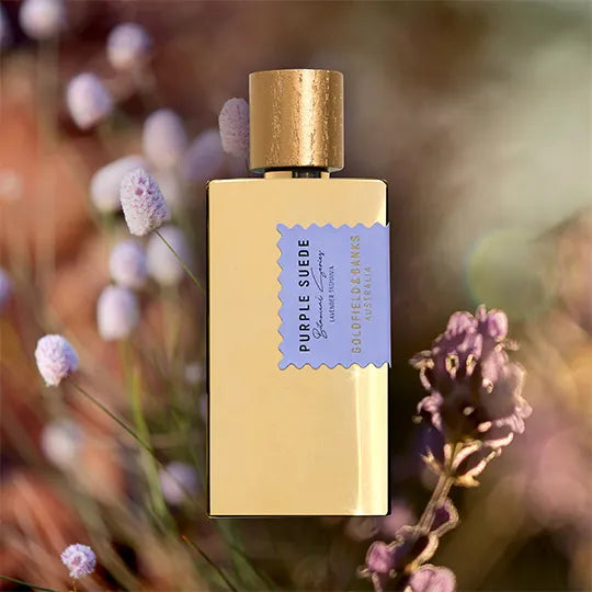 PURPLE SUEDE PARFUM Iconisch: pure Australische lavendel & leer – urban luxe signature scent