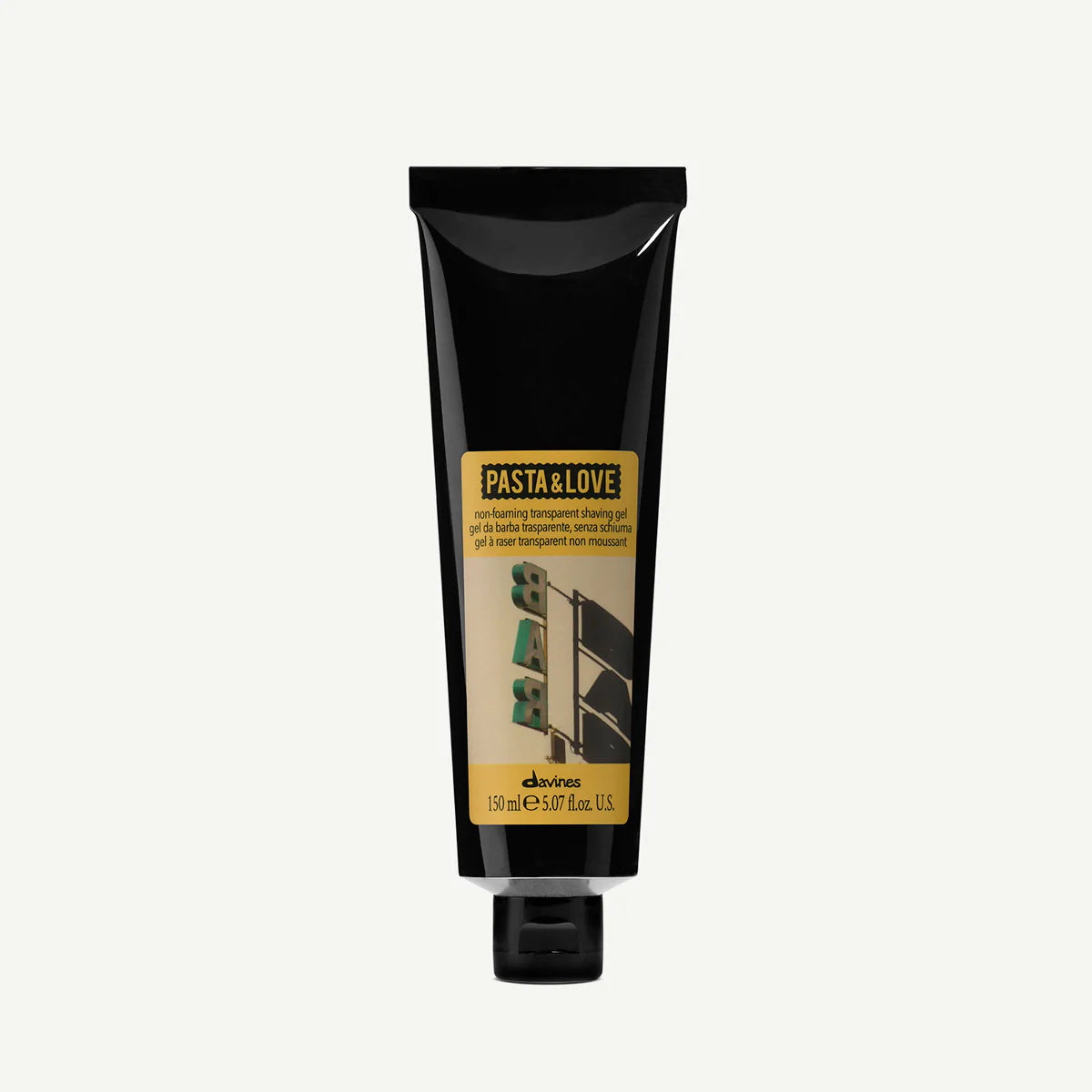 SHAVING GEL Niet-schuimende transparante scheergel.