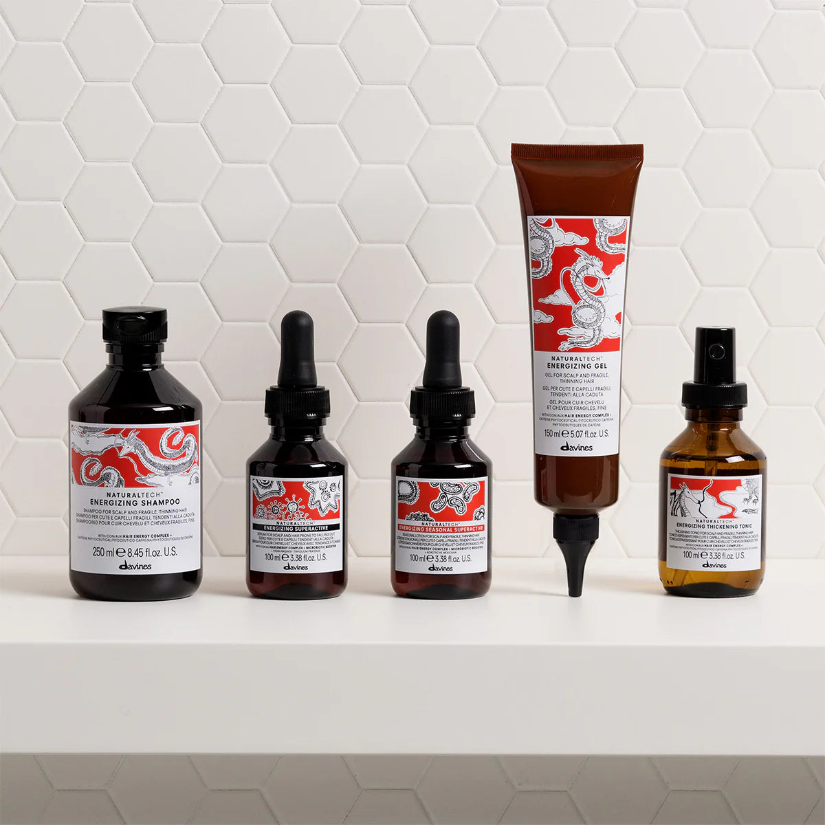 ENERGIZING SHAMPOO Revitaliserende milde shampoo voor de kwetsbare hoofdhuid en haar dat snel uitvalt.