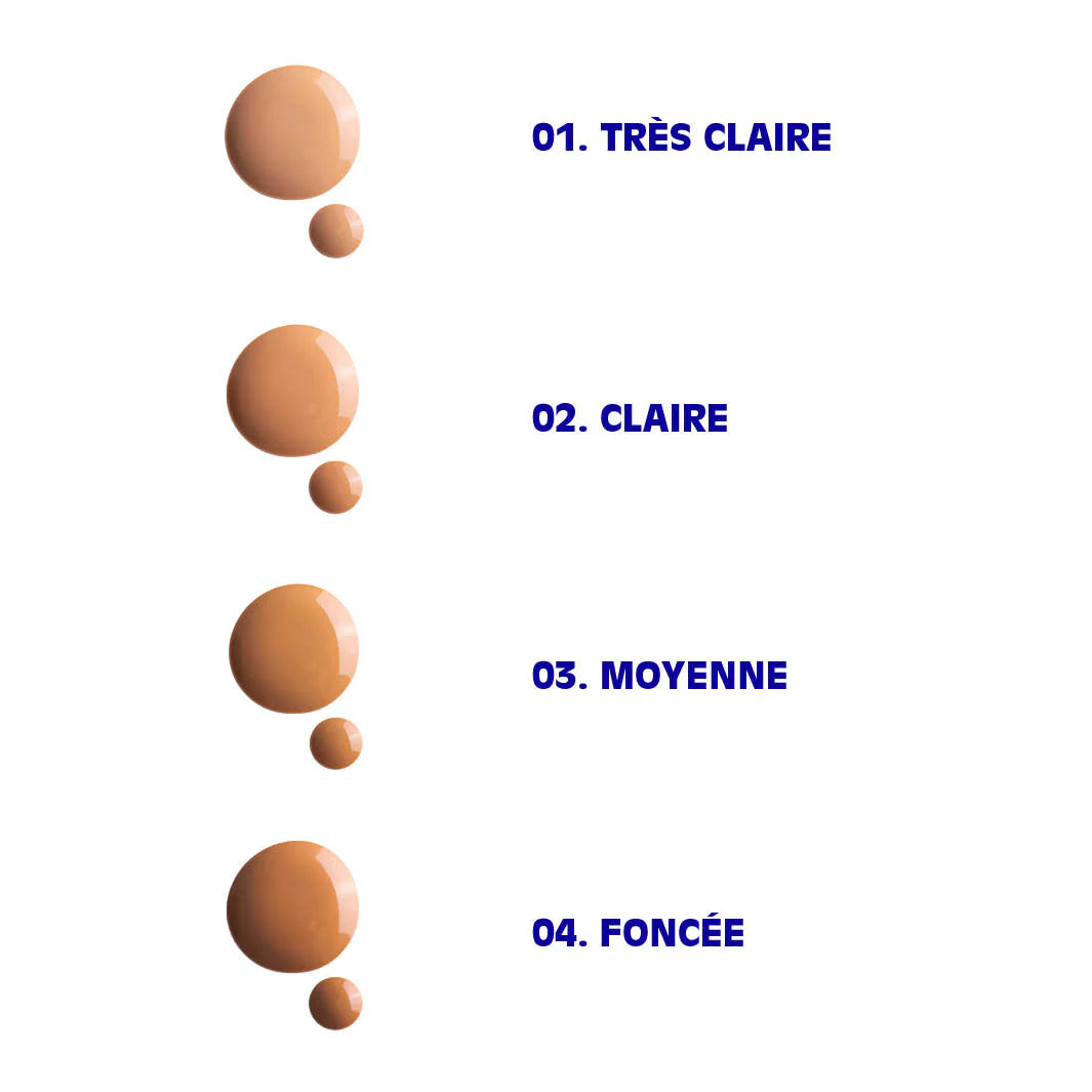 LA CRIQUE TINTED SERUM natuurlijke foundation vier verschillende tinten bij Studio Strick Leuven