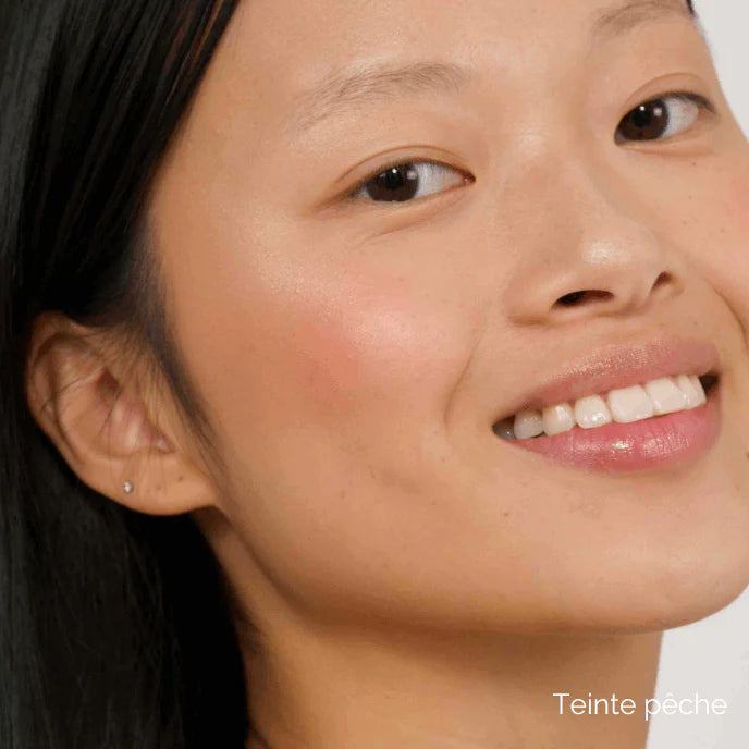bio vegan blush van Charlotte bio. kleur: perzikroze