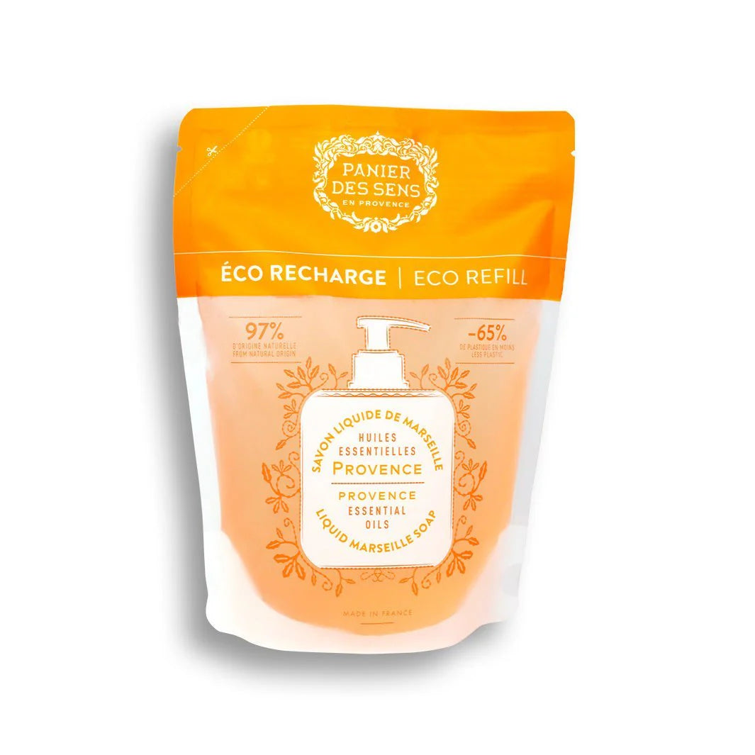 VLOEIBARE HANDZEEP NAVULLING PROVENCE Eco navulverpakking met frisse citrus & Provençaalse kruiden
