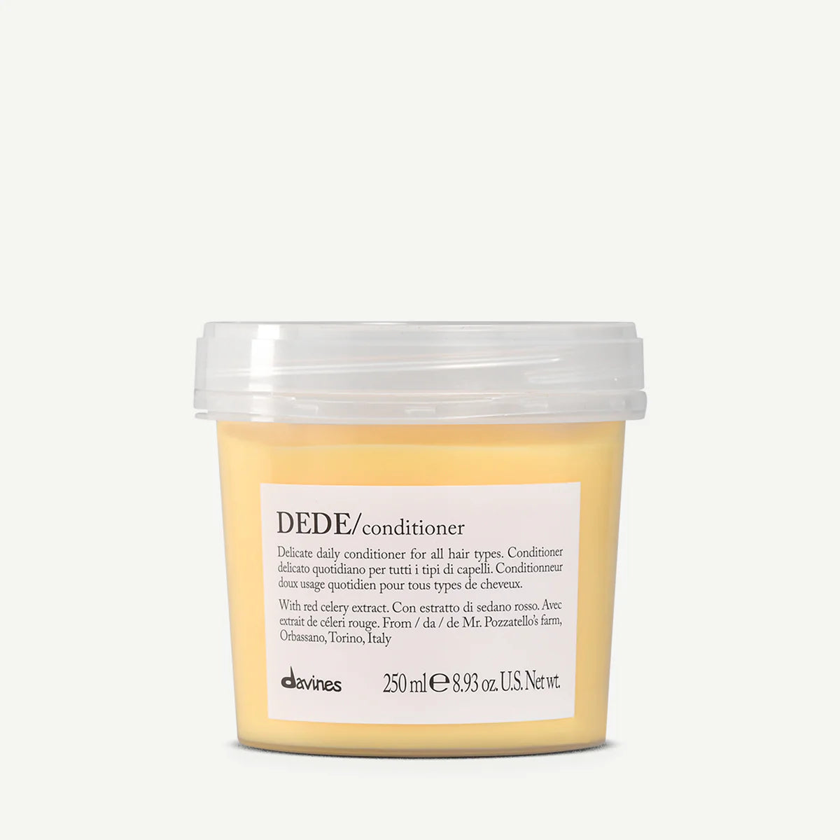 DEDE CONDITIONER 250ML Milde conditioner voor alle haartypes, geschikt voor dagelijks gebruik.