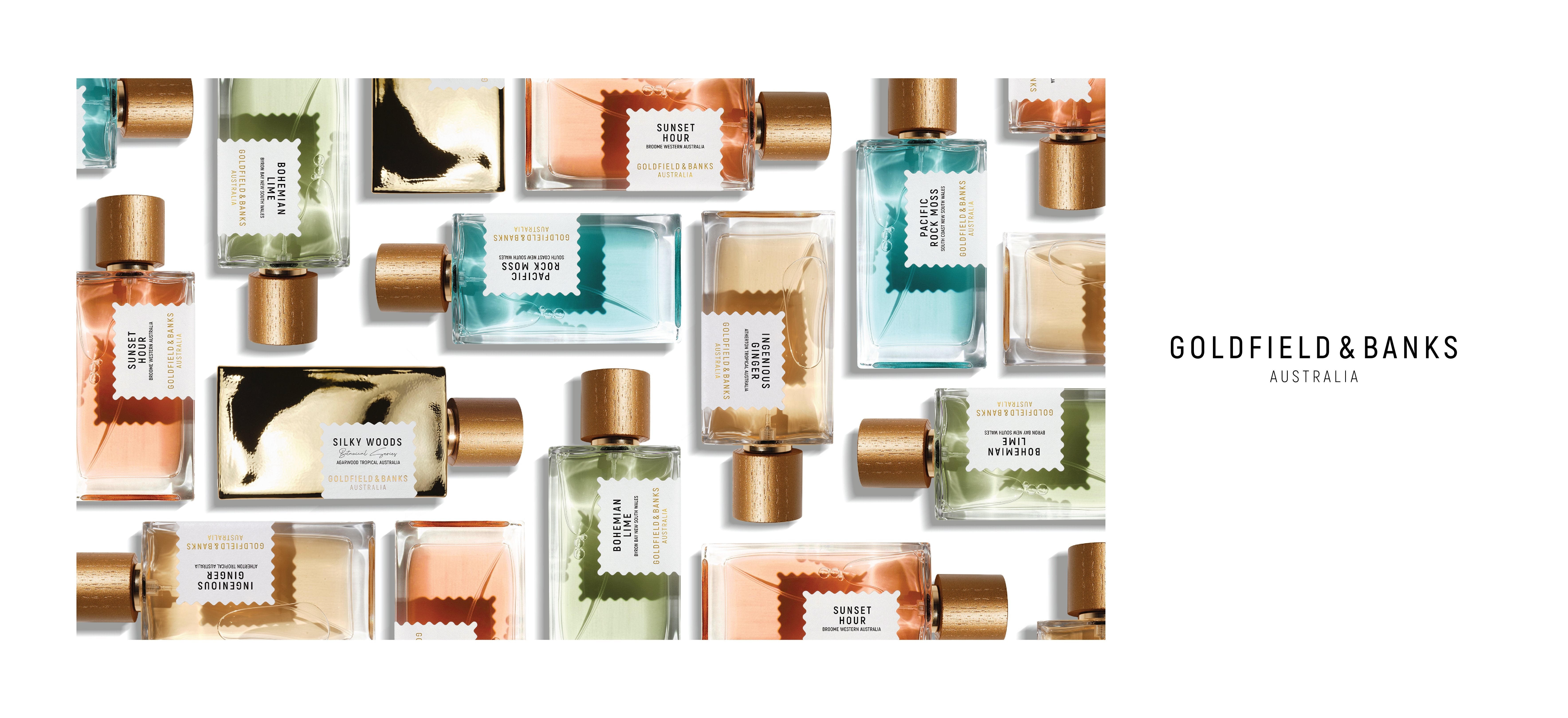 Collage van Golfield & banks parfums