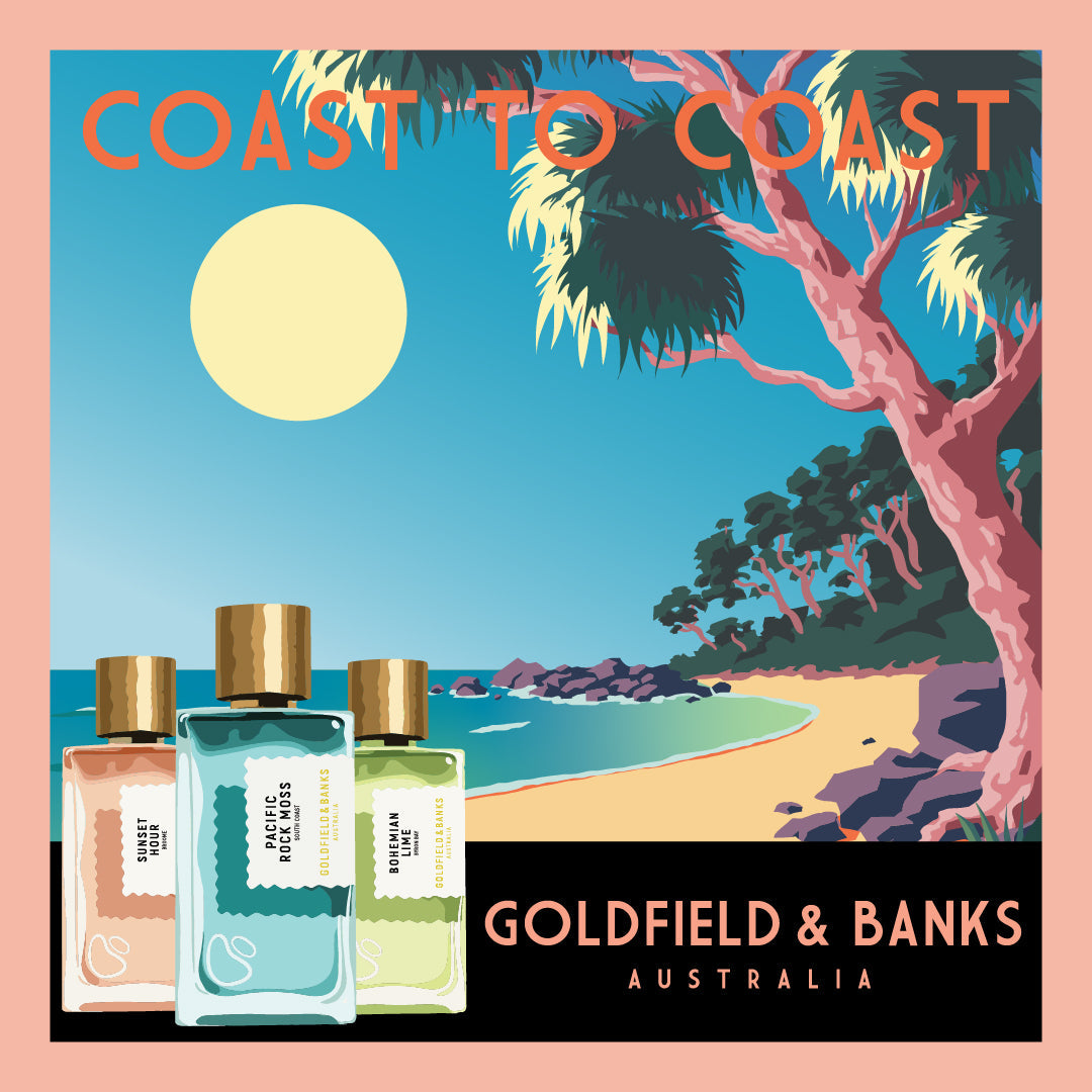 Coast to Coast collectie Goldfield & Banks 2026 — kustgeest Australië in parfum
