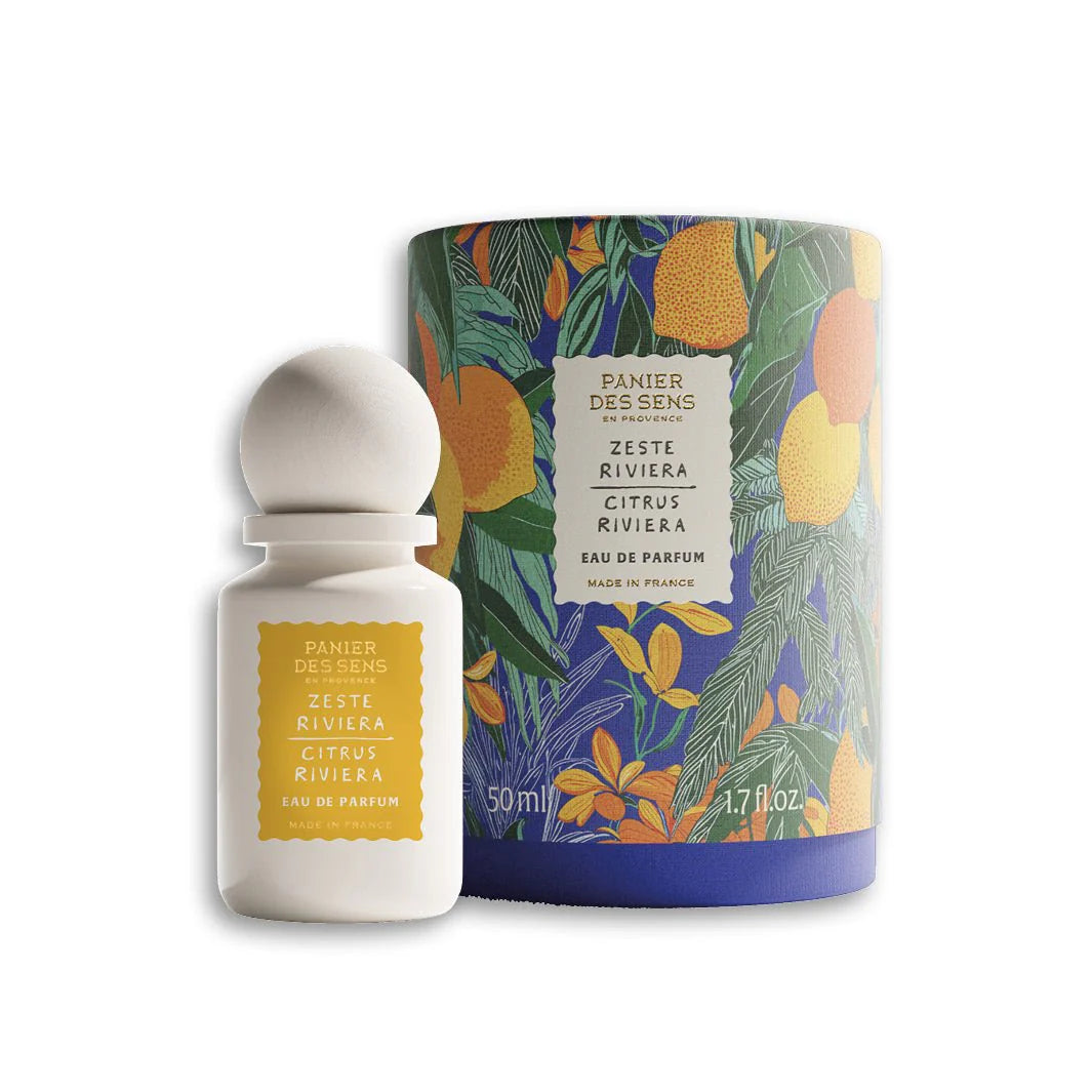 PANIER DES SENS ZESTE RIVIERA eau de parfum 50 ml met verpakking – frisse citrus niche parfum verkrijgbaar bij Studio Strick Leuven