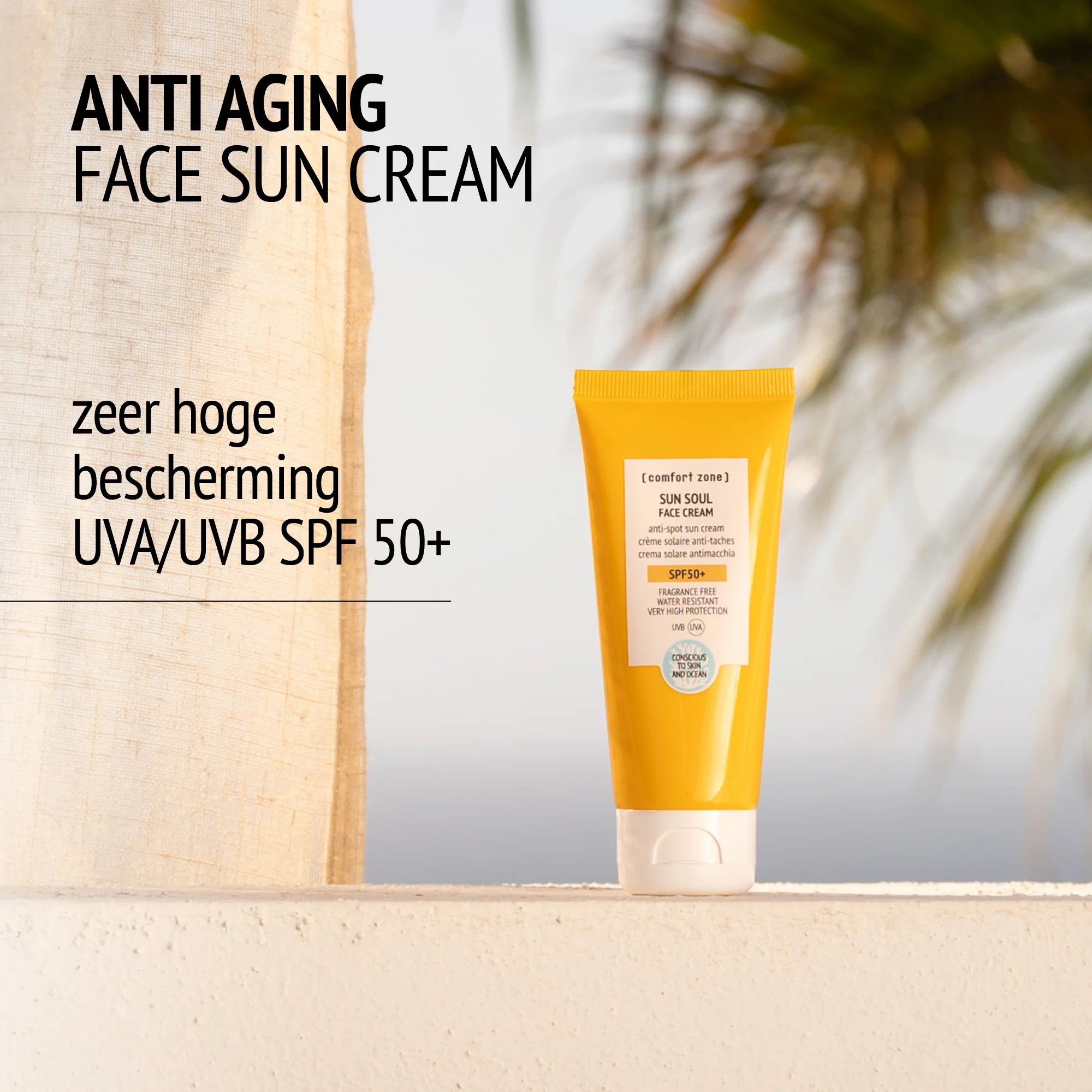 SUN SOUL FACE CREAM SPF50 Zonnecrème tegen pigmentvlekken