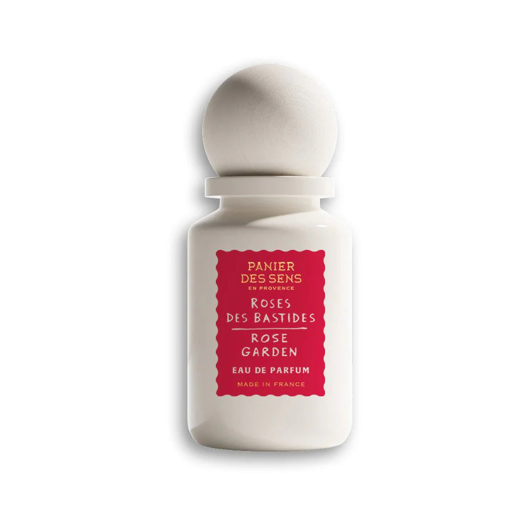PANIER DES SENS ROSE DES BASTIDES eau de parfum 50 ml met rozentuin en uitzicht op Zuid-Frankrijk – florale niche parfum bij Studio Strick Leuven