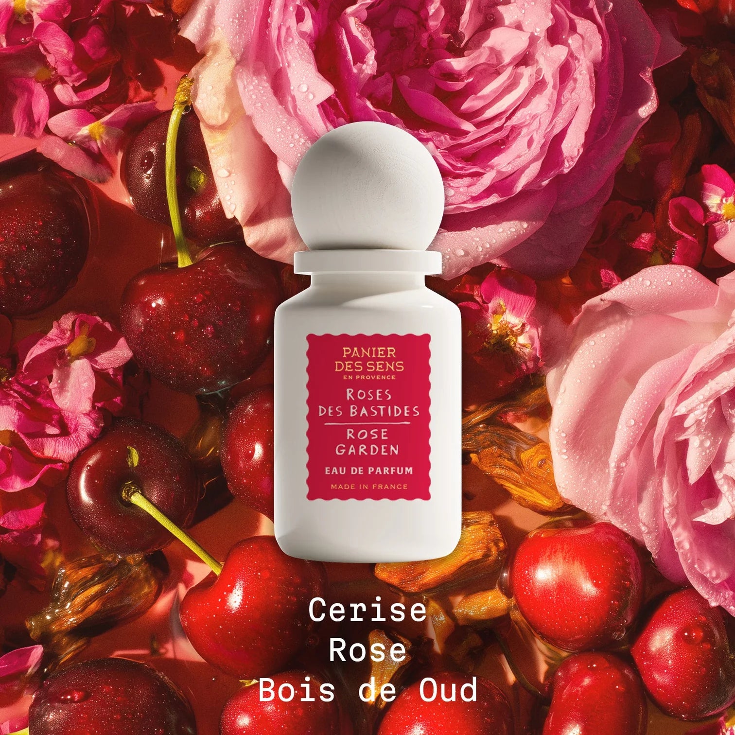 PANIER DES SENS ROSE DES BASTIDES parfum met rozen, kers en oudhout – warme