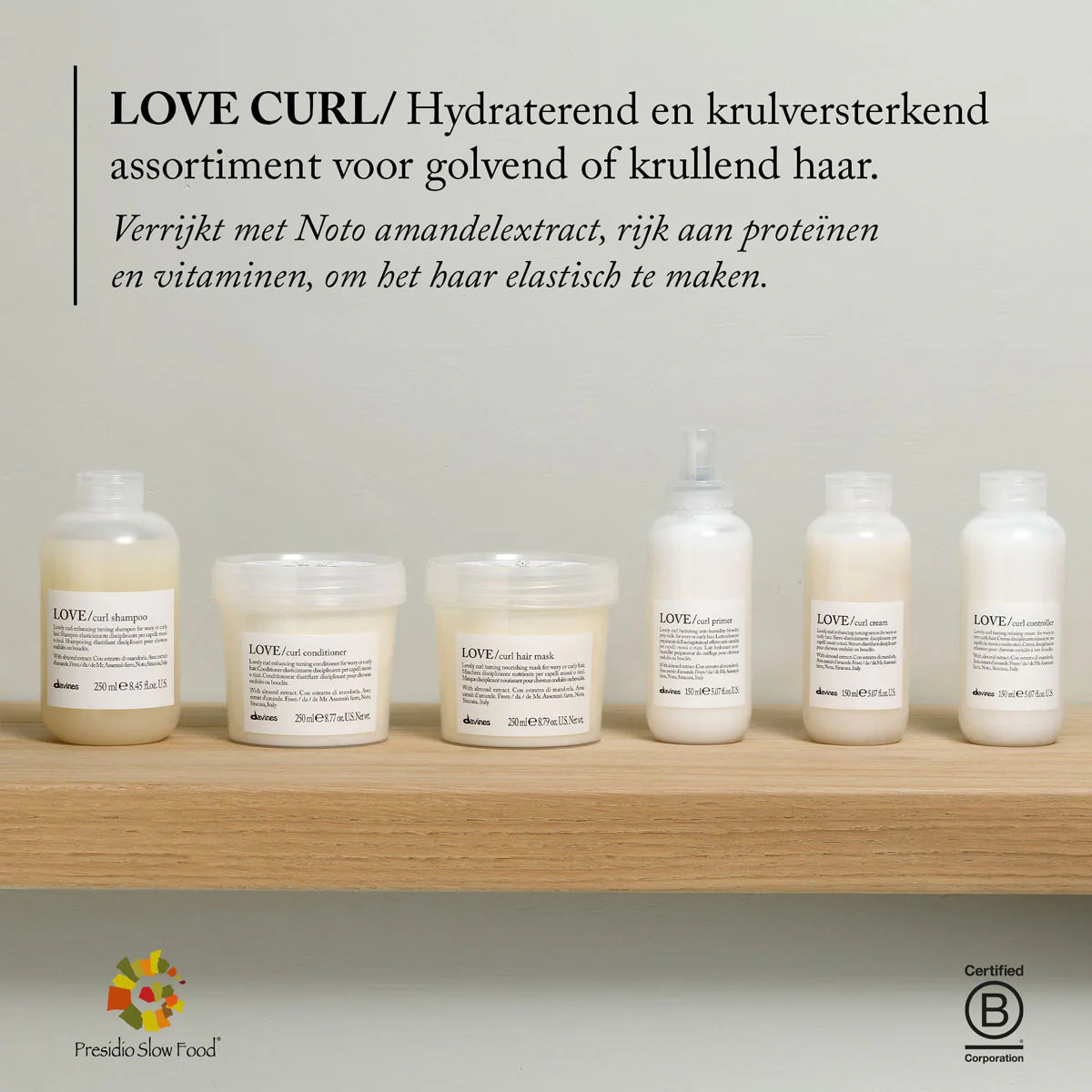 LOVE CURL SHAMPOO 250ML Krulversterkende shampoo voor golvend en krullend haar