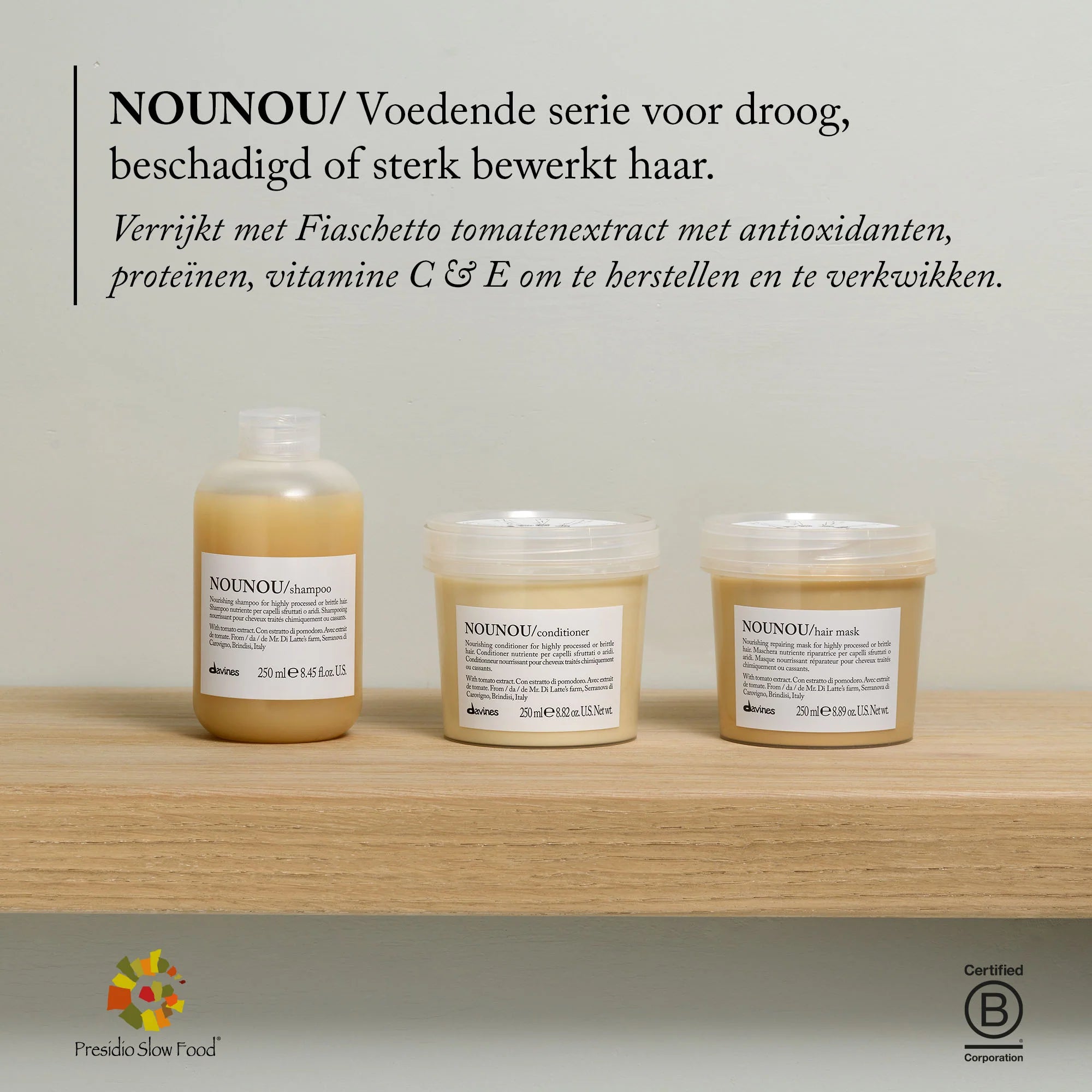 NOUNOU SHAMPOO Voedende shampoo voor beschadigd tot zeer droog haar.